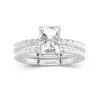 Prong Wedding Ring Set 2.00ct Moissanite