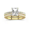 Prong Wedding Ring Set 2.00ct Moissanite