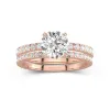 Prong Wedding Ring Set 1.50ct Moissanite