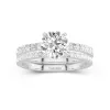 Prong Wedding Ring Set 1.50ct Moissanite