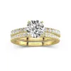 Prong Wedding Ring Set 1.50ct Moissanite