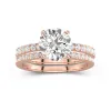 Prong Wedding Ring Set 2.00ct Moissanite