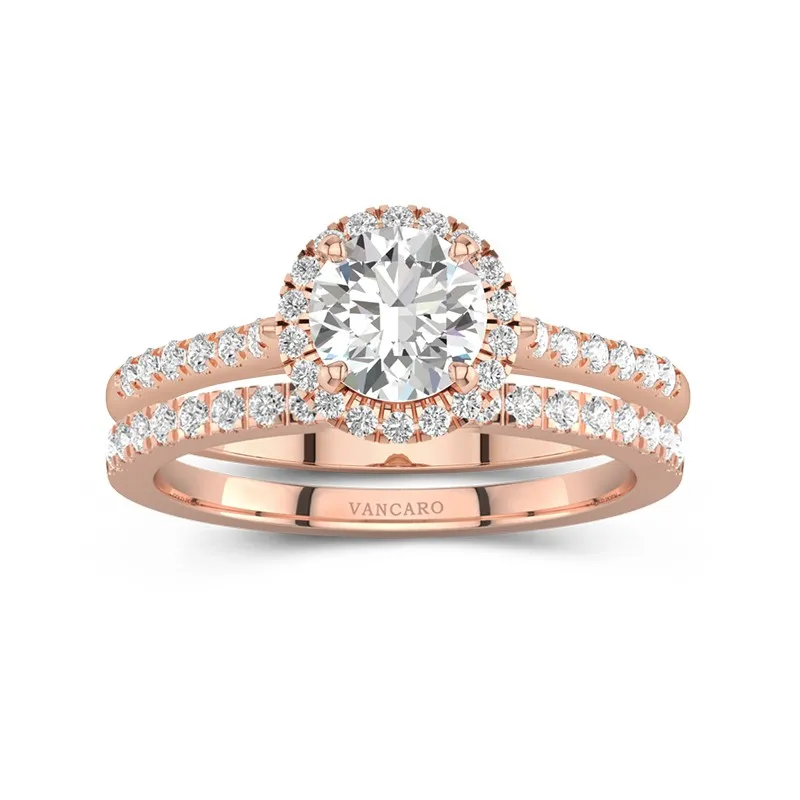 LADIES BRIDAL SET 1.00CT ROUND DIAMOND 14K WHITE GOLD LADIES BRIDAL SET 1.00CT ROUND DIAMOND 14K WHITE GOLD