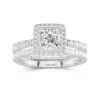 1.00ct Moissanite Bridal Set 925 Sterling Silver