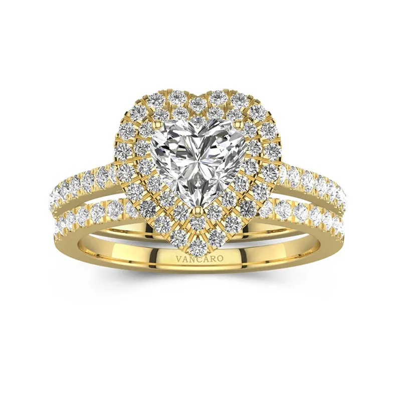 1.00ct Moissanite Bridal Set 14K Gold