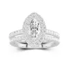 1.00ct Moissanite Bridal Set Platinum