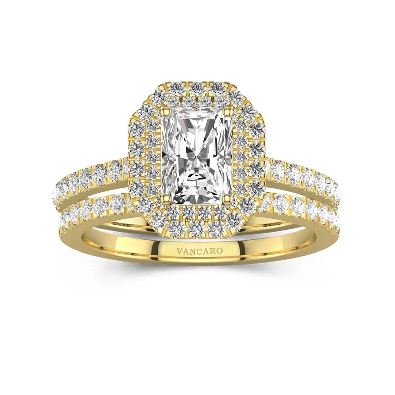 1.00ct Moissanite Bridal Set 14K Gold