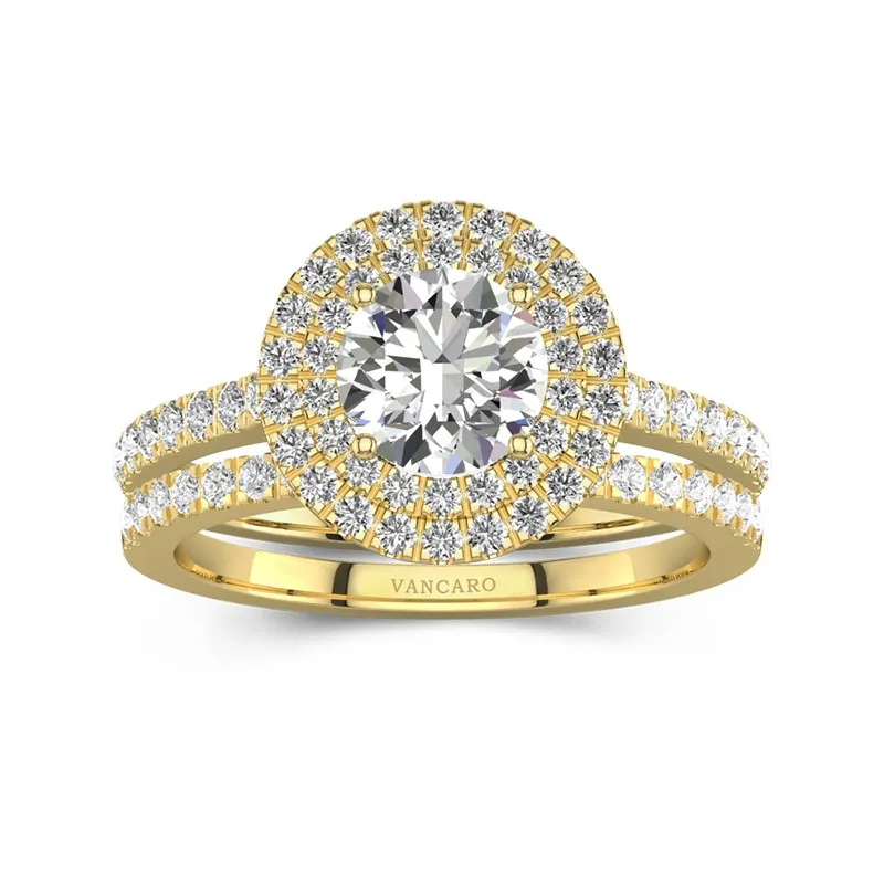 1.00ct Moissanite Bridal Set 14K Gold