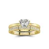 Argent sterling 925 Moissanite Ensemble nuptial