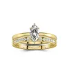 14K Gold Moissanite Bridal Set