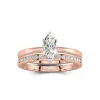 14K Rose Gold Moissanite Bridal Set