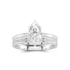 Platine Moissanite Ensemble nuptial