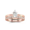 14K Rose Gold Moissanite Bridal Set