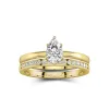 14K Gold Moissanite Bridal Set