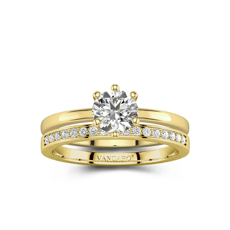 Argent sterling 925 Moissanite Ensemble nuptial