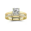 Cathedral Bridal Set 1.00ct Moissanite