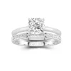 Cathedral Bridal Set 1.50ct Moissanite