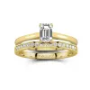 Cathedral Bridal Set 1.00ct Moissanite