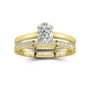 Cathedral Bridal Set 2.00ct Moissanite