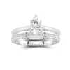 Cathedral Bridal Set 1.00ct Moissanite