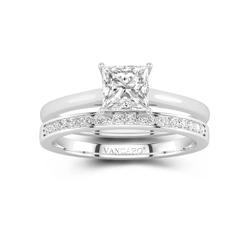 Cathedral Bridal Set 1.50ct Moissanite