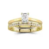 Cathedral Bridal Set 1.00ct Moissanite