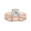 Timeless Cushion Cut Wedding Ring Set