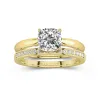 Timeless Cushion Cut Wedding Ring Set