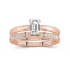 Timeless Emerald Cut Wedding Ring Set