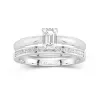 Timeless Emerald Cut Wedding Ring Set