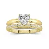 Timeless Heart Cut Wedding Ring Set