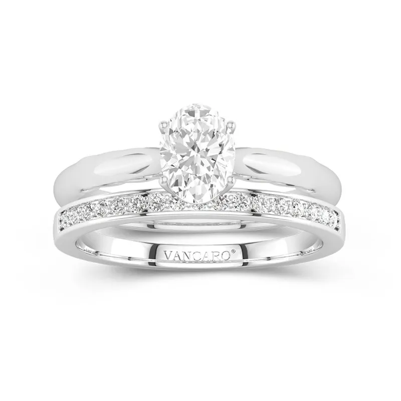 Timeless Oval Cut Wedding Ring Set