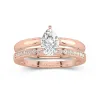 Timeless Pear Cut Wedding Ring Set