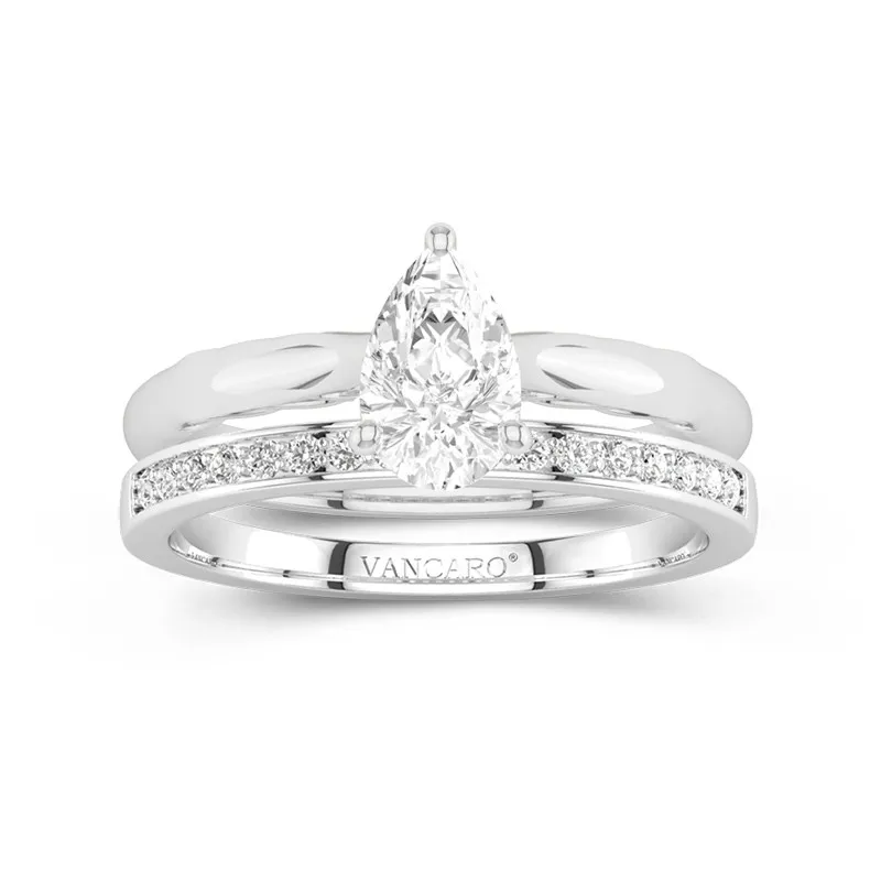 Timeless Pear Cut Wedding Ring Set