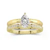 Timeless Pear Cut Wedding Ring Set