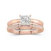 Timeless Princess Cut Wedding Ring Set