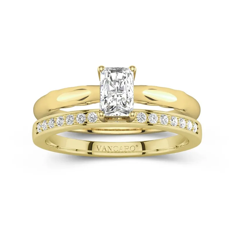 Timeless Radiant Cut Wedding Ring Set