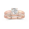 Timeless Round Cut Wedding Ring Set