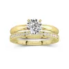 Timeless Round Cut Wedding Ring Set