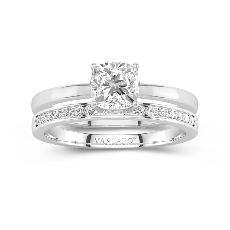 925 Sterling Silver Moissanite Bridal Set