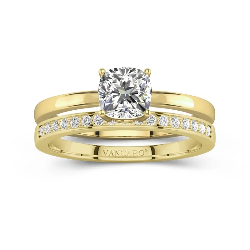 14K Gold Moissanite Bridal Set