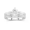 925 Sterling Silver Moissanite Bridal Set