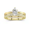 Argent sterling 925 Moissanite Ensemble nuptial