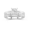 925 Sterling Silver Moissanite Bridal Set