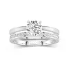 Platinum Moissanite Bridal Set