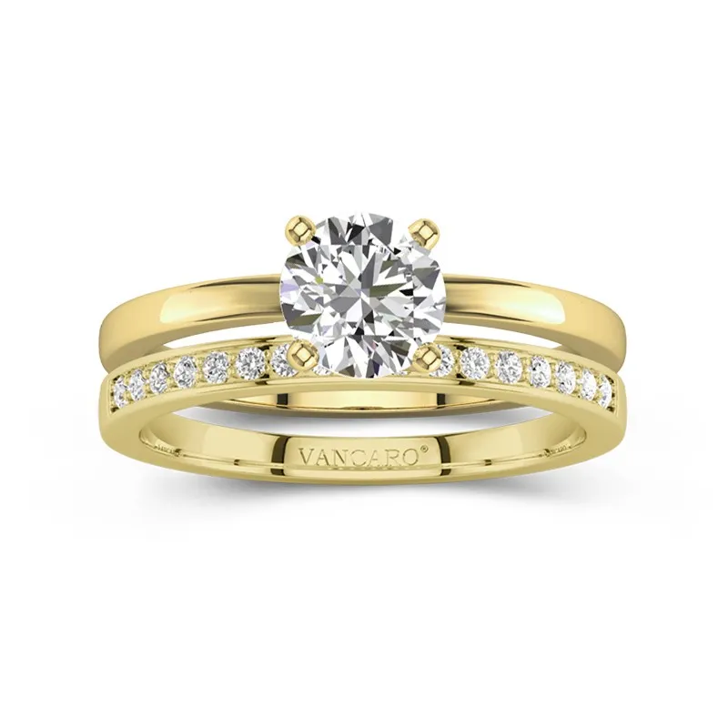 14K Gold Moissanite Bridal Set