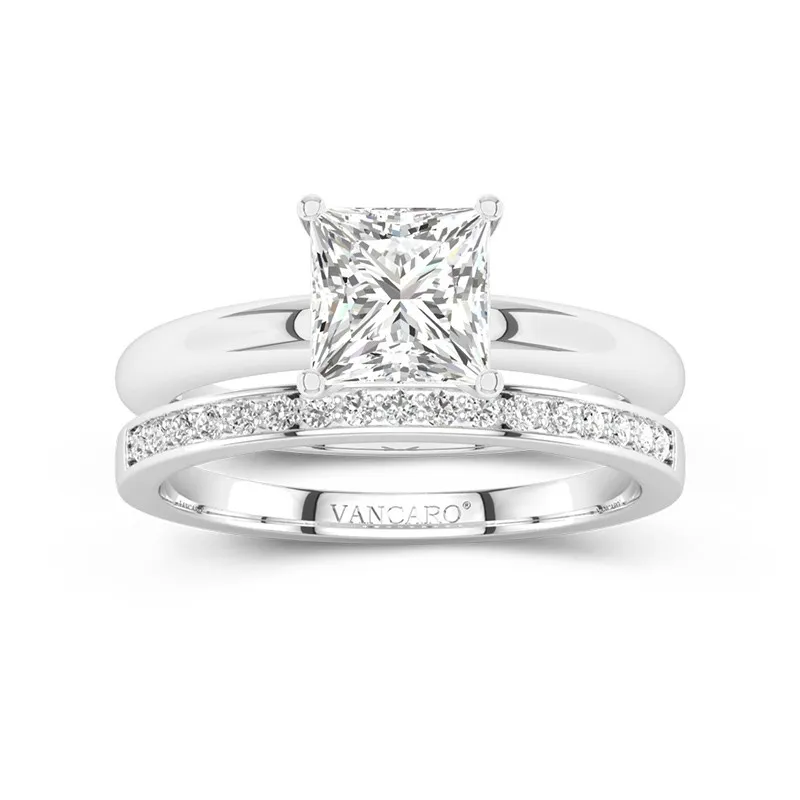 Plated Classic Wedding Ring Set