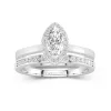 Antique Marquise 2.00ct Moissanite Bridal Set