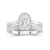 Antique Ovale 2.00ct Moissanite Ensemble nuptial