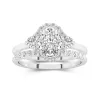 925 Sterling Silver Moissanite Wedding Ring Set